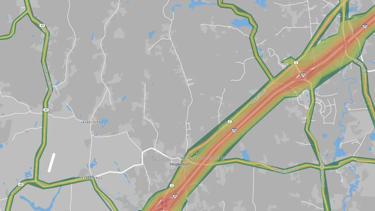 02833, RI Map of Noise Levels in 02833