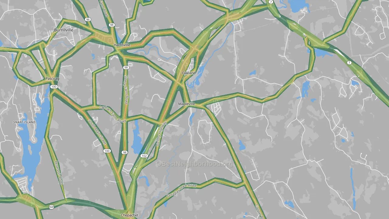 02839, RI Map of Noise Levels in 02839