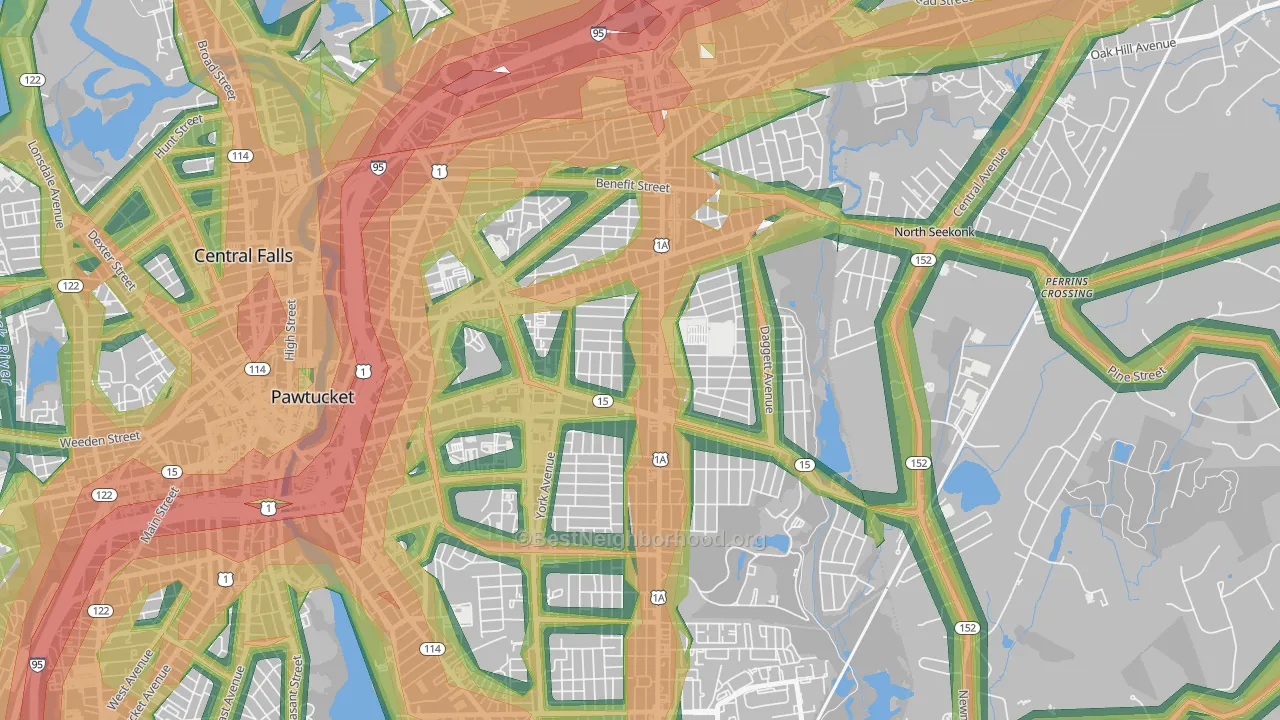 02861, RI Map of Noise Levels in 02861