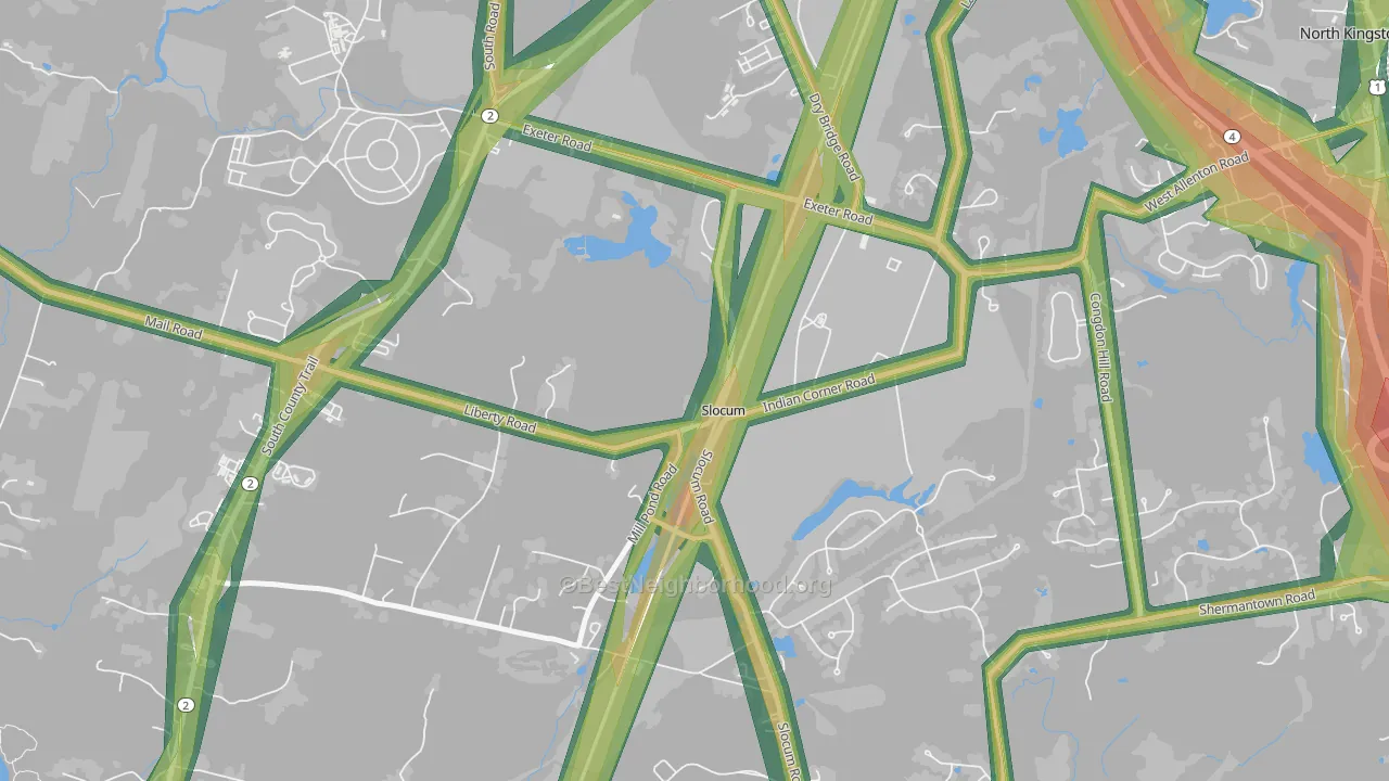 02877, RI Map of Noise Levels in 02877