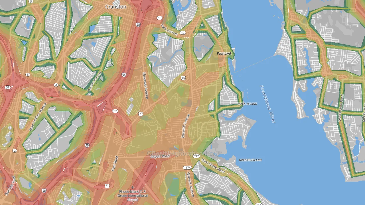 02888, RI Map of Noise Levels in 02888