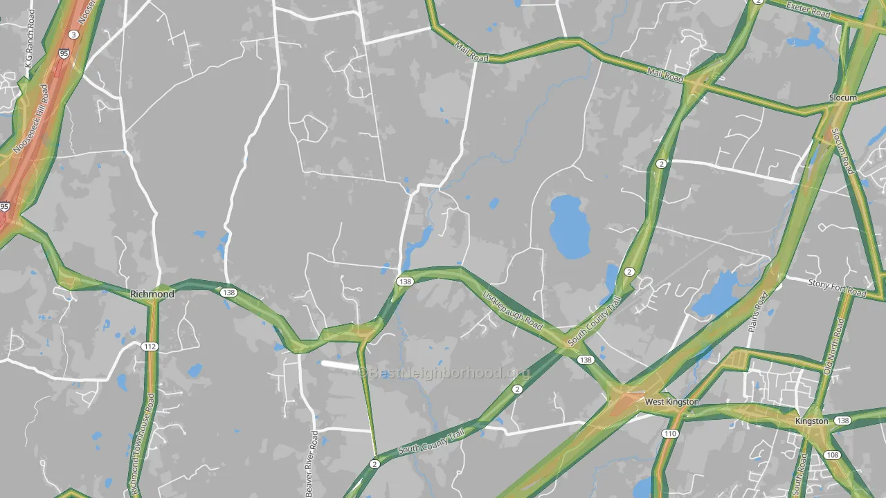 02892, RI Map of Noise Levels in 02892
