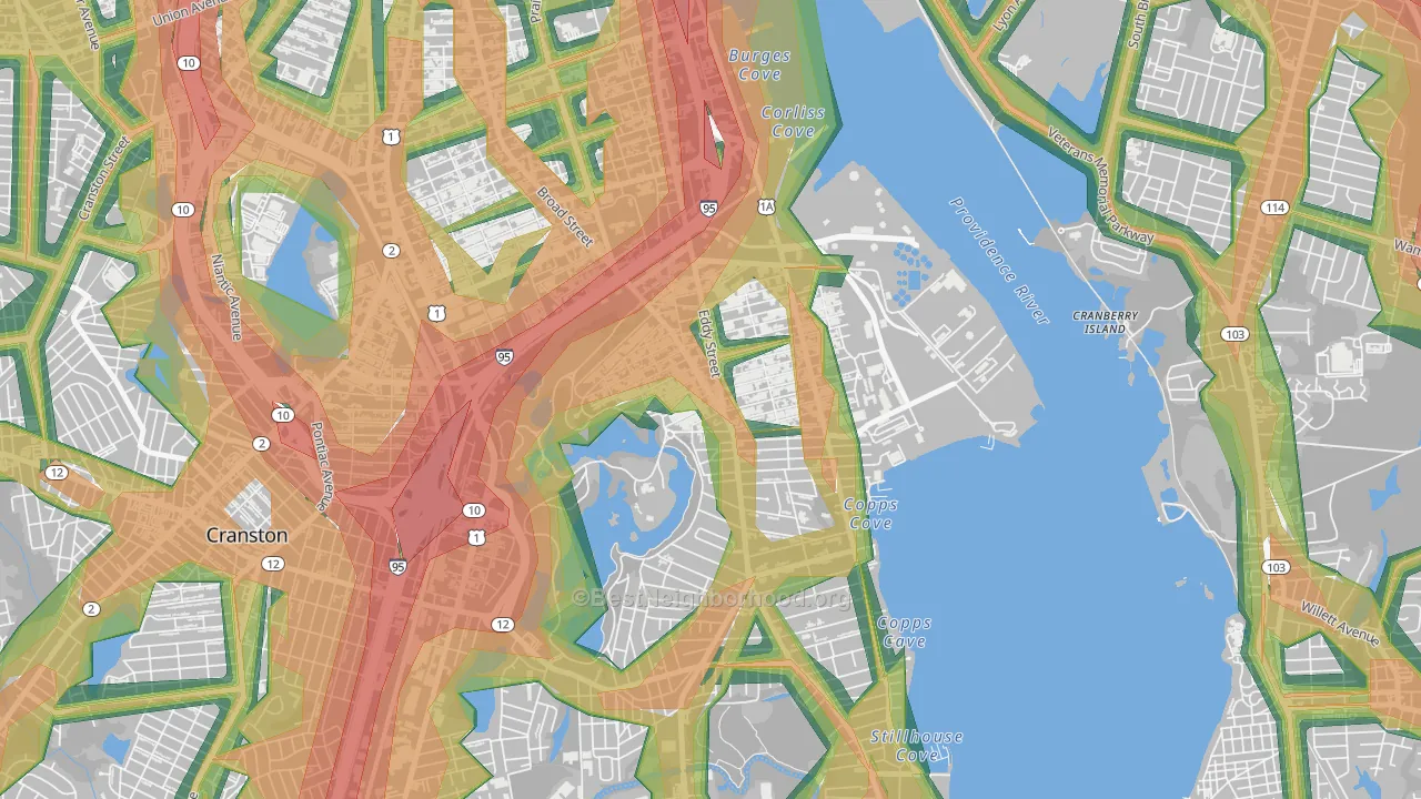 02905, RI Map of Noise Levels in 02905