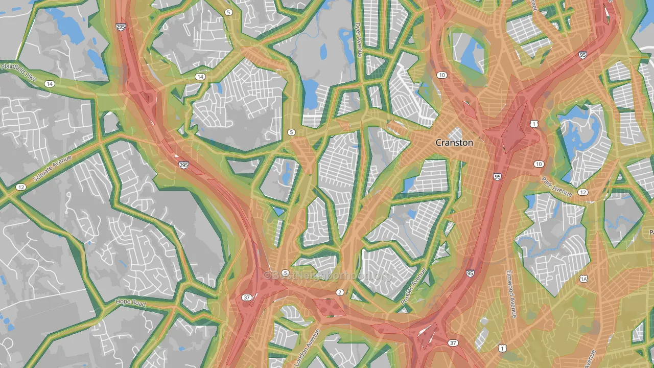02920, RI Map of Noise Levels in 02920