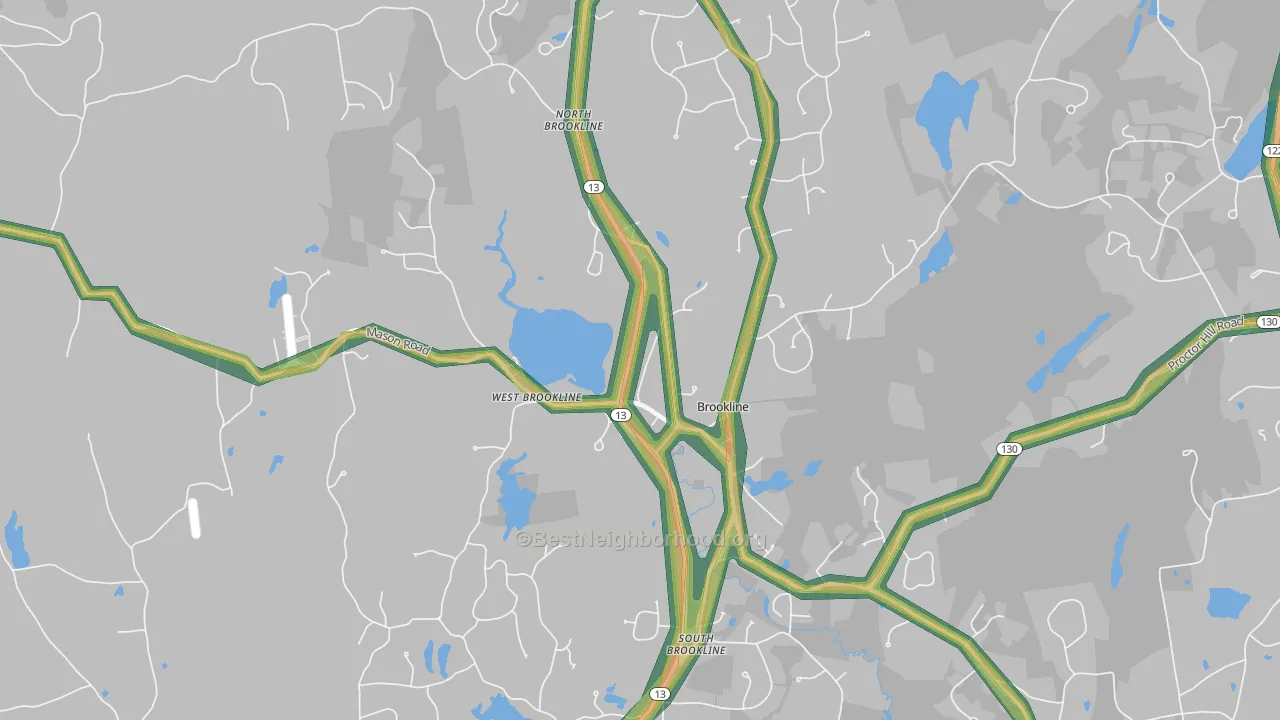 03033, NH Map of Noise Levels in 03033