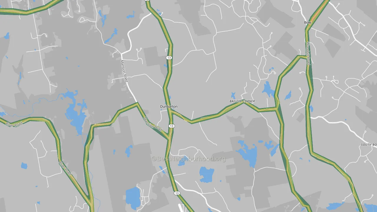 03046, NH Map of Noise Levels in 03046