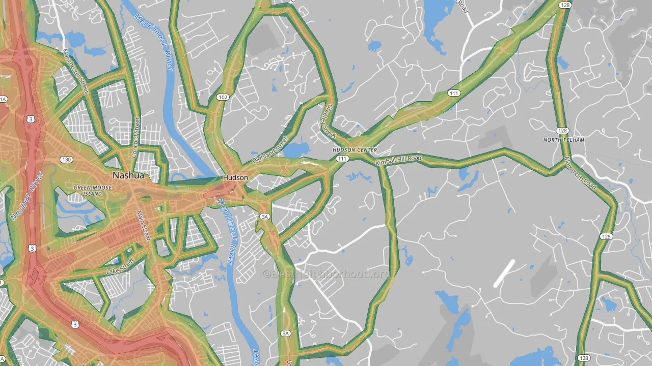 03051, NH Map of Noise Levels in 03051