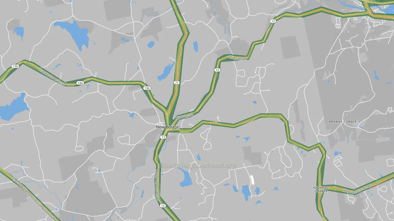 03070, NH Map of Noise Levels in 03070