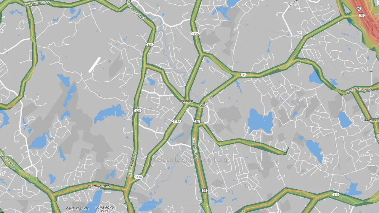 03076, NH Map of Noise Levels in 03076