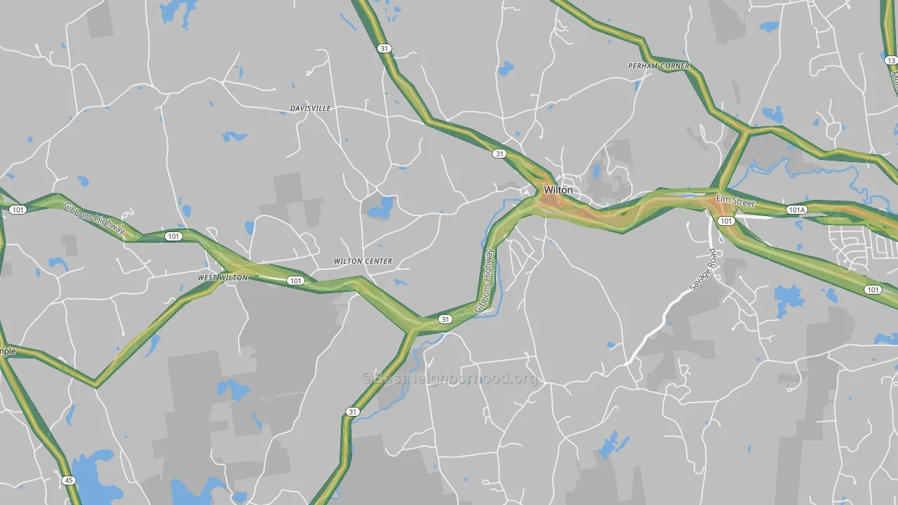 03086, NH Map of Noise Levels in 03086