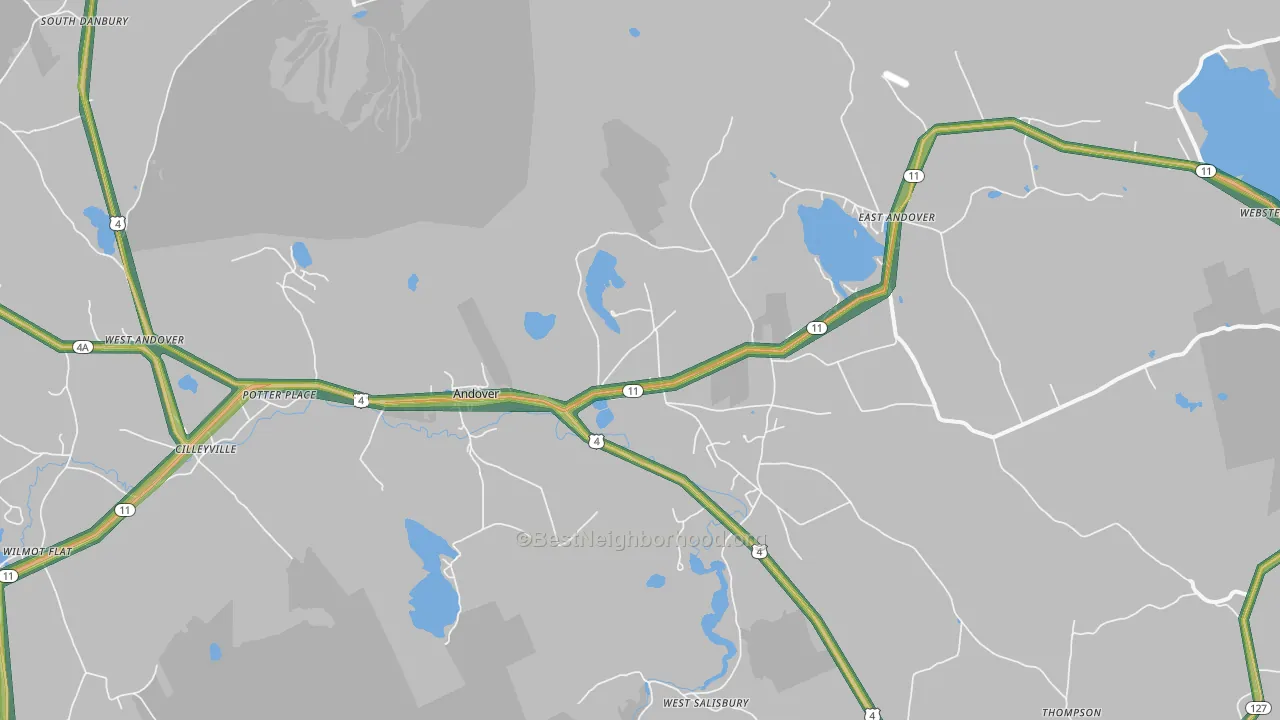 03216, NH Map of Noise Levels in 03216