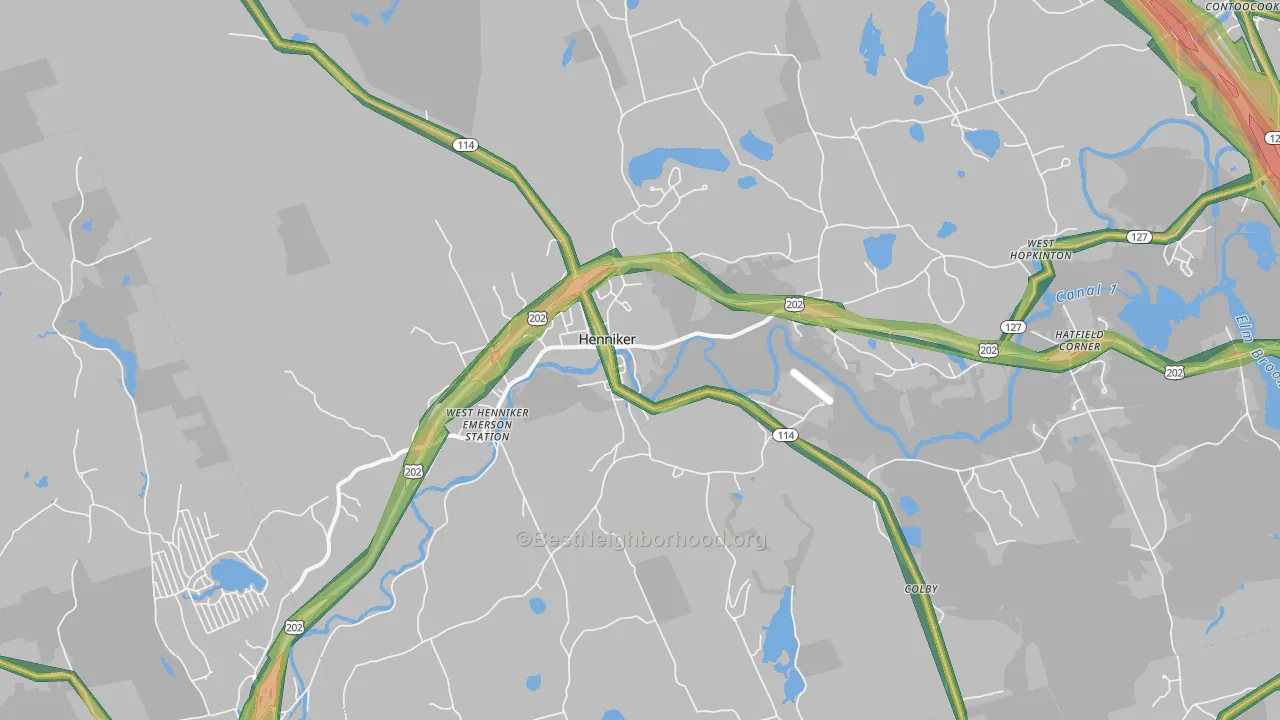 03242, NH Map of Noise Levels in 03242