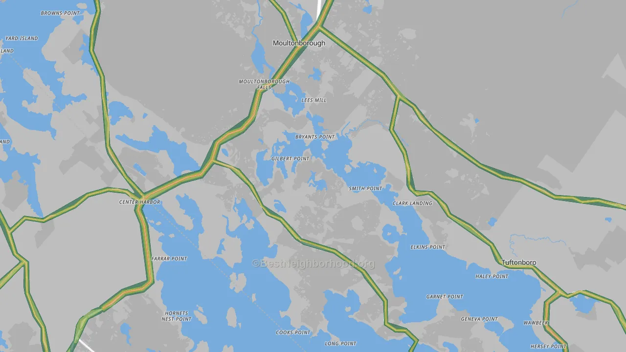 03254, NH Map of Noise Levels in 03254