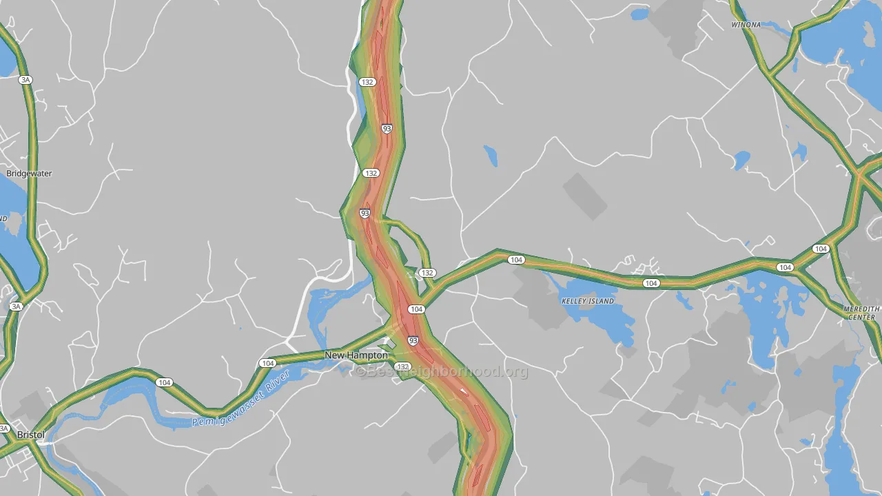 03256, NH Map of Noise Levels in 03256
