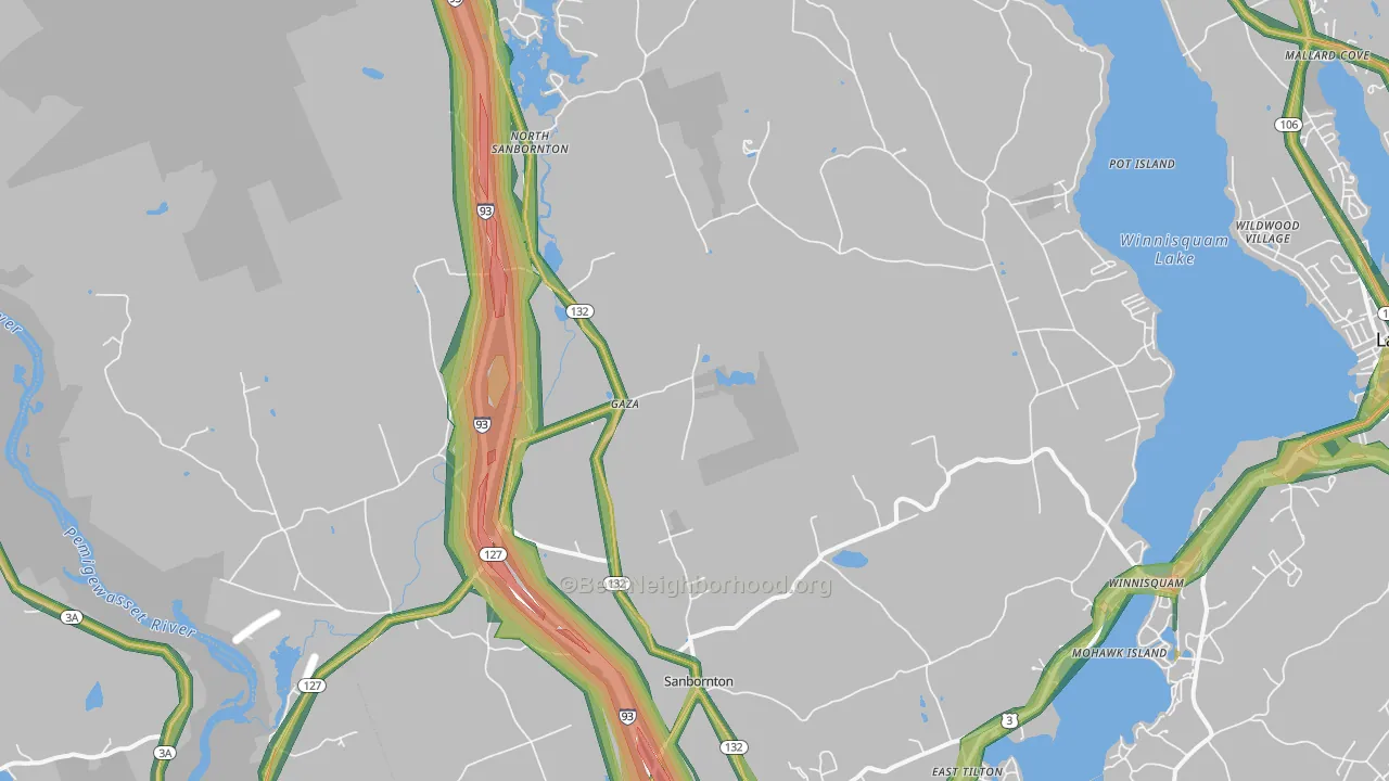03269, NH Map of Noise Levels in 03269