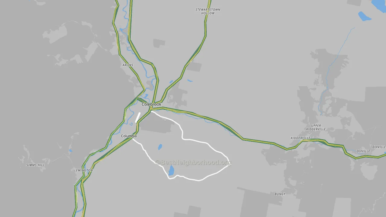 03576, NH Map of Noise Levels in 03576