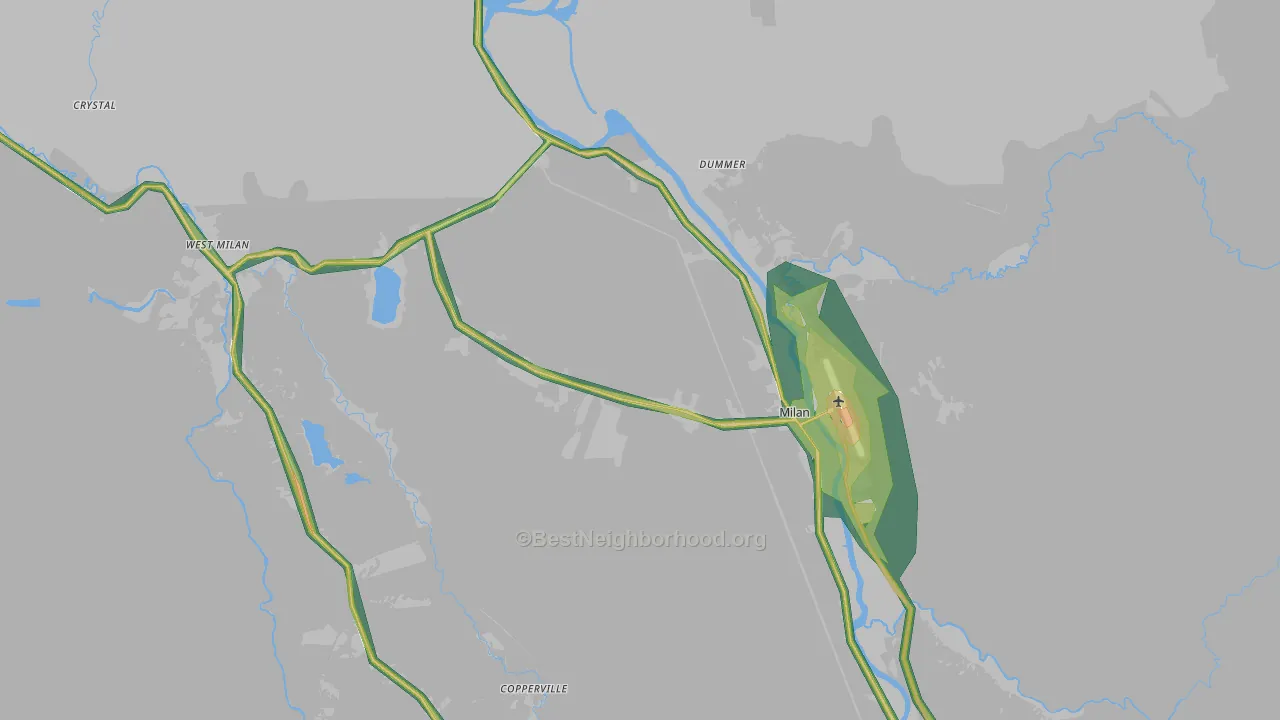 03588, NH Map of Noise Levels in 03588