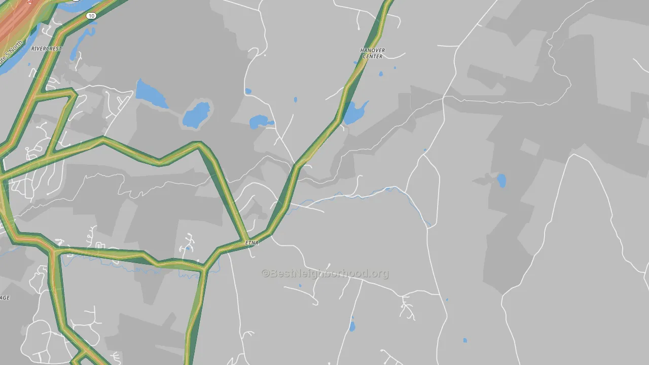 03750, NH Map of Noise Levels in 03750