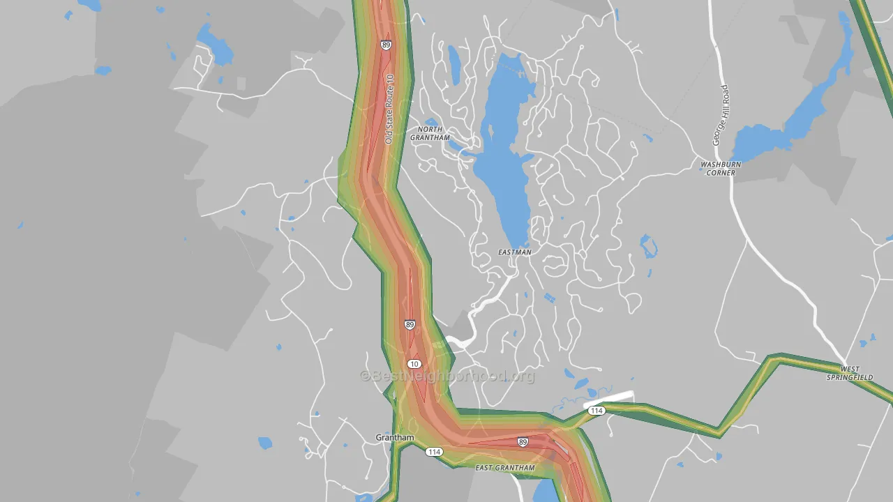 03753, NH Map of Noise Levels in 03753