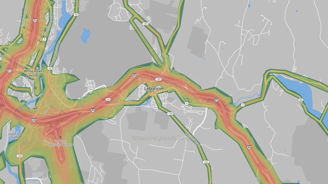 03766, NH Map of Noise Levels in 03766