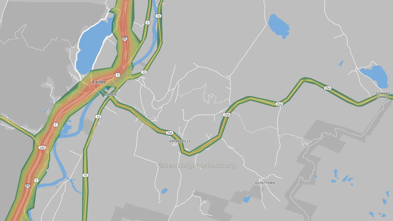 03777, NH Map of Noise Levels in 03777