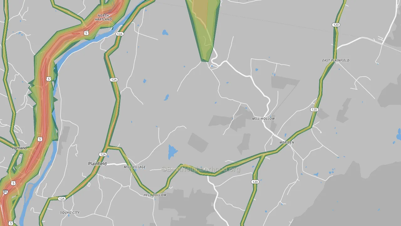 03781, NH Map of Noise Levels in 03781