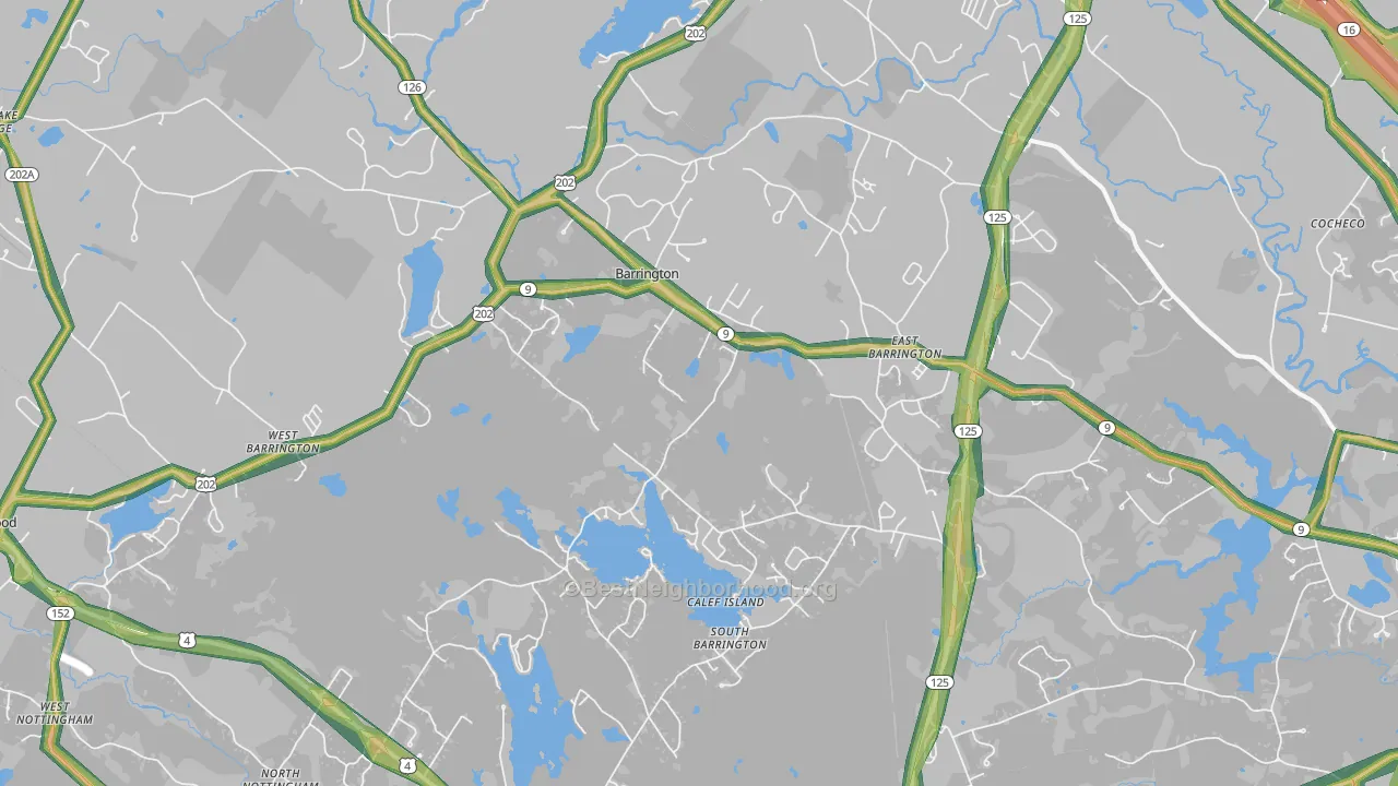 03825, NH Map of Noise Levels in 03825