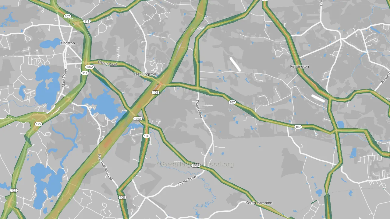 03827, NH Map of Noise Levels in 03827