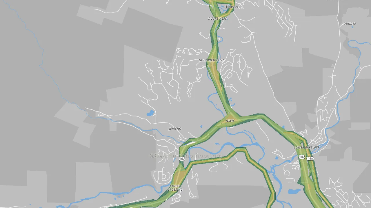 03838, NH Map of Noise Levels in 03838