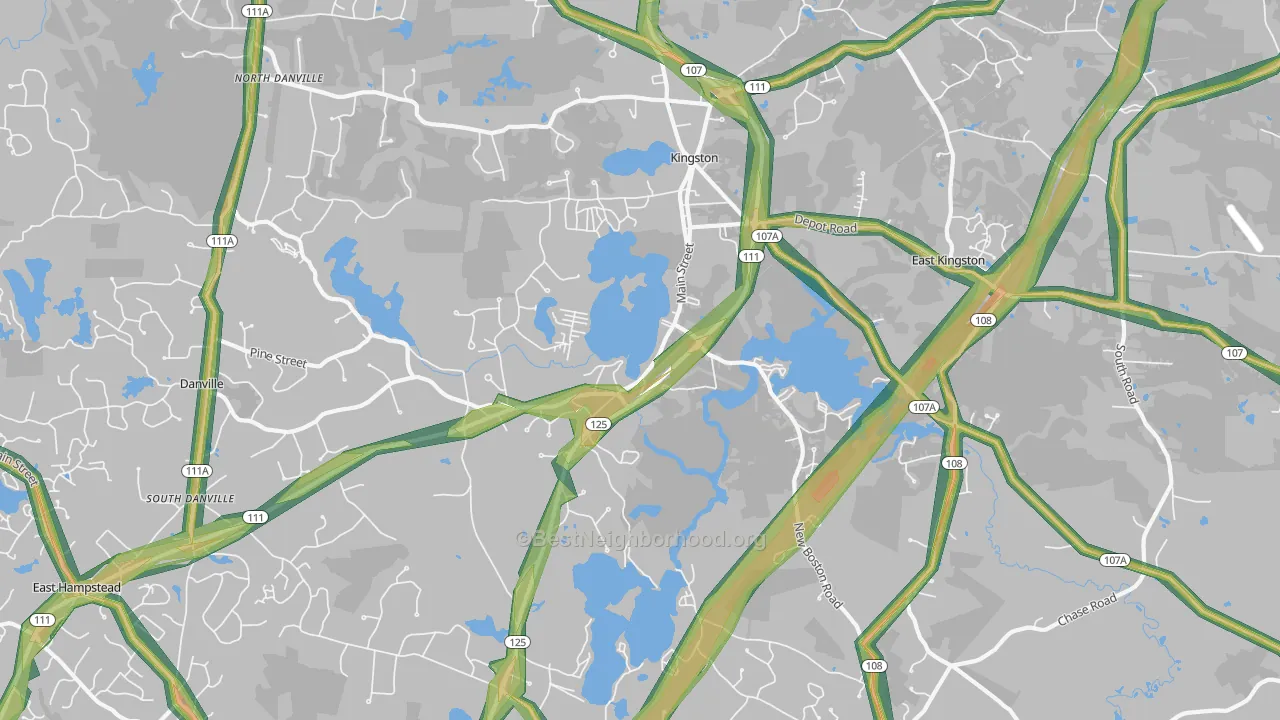 03848, NH Map of Noise Levels in 03848