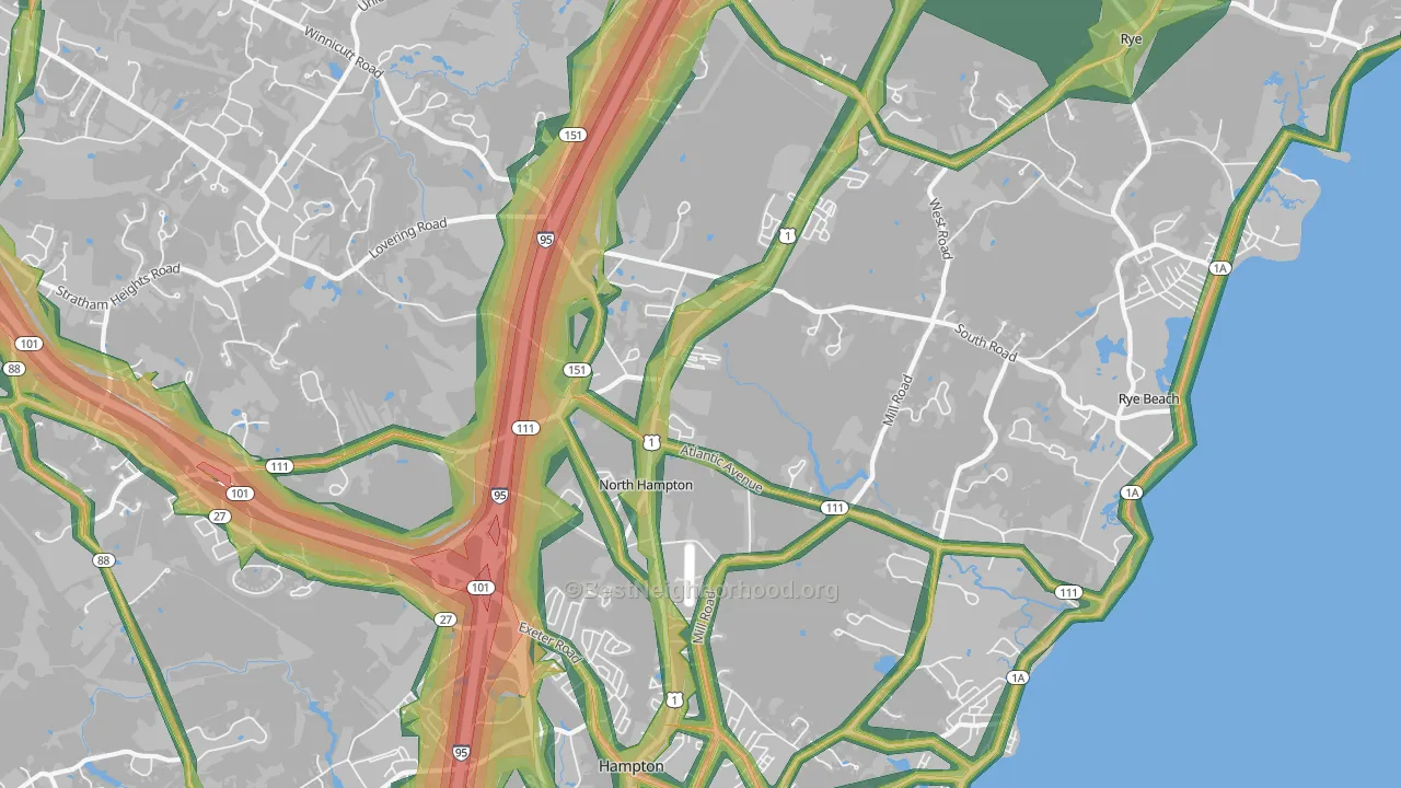 03862, NH Map of Noise Levels in 03862