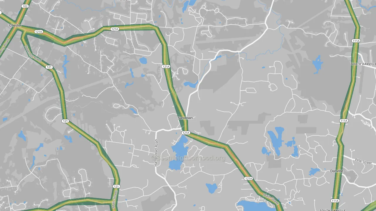 03873, NH Map of Noise Levels in 03873
