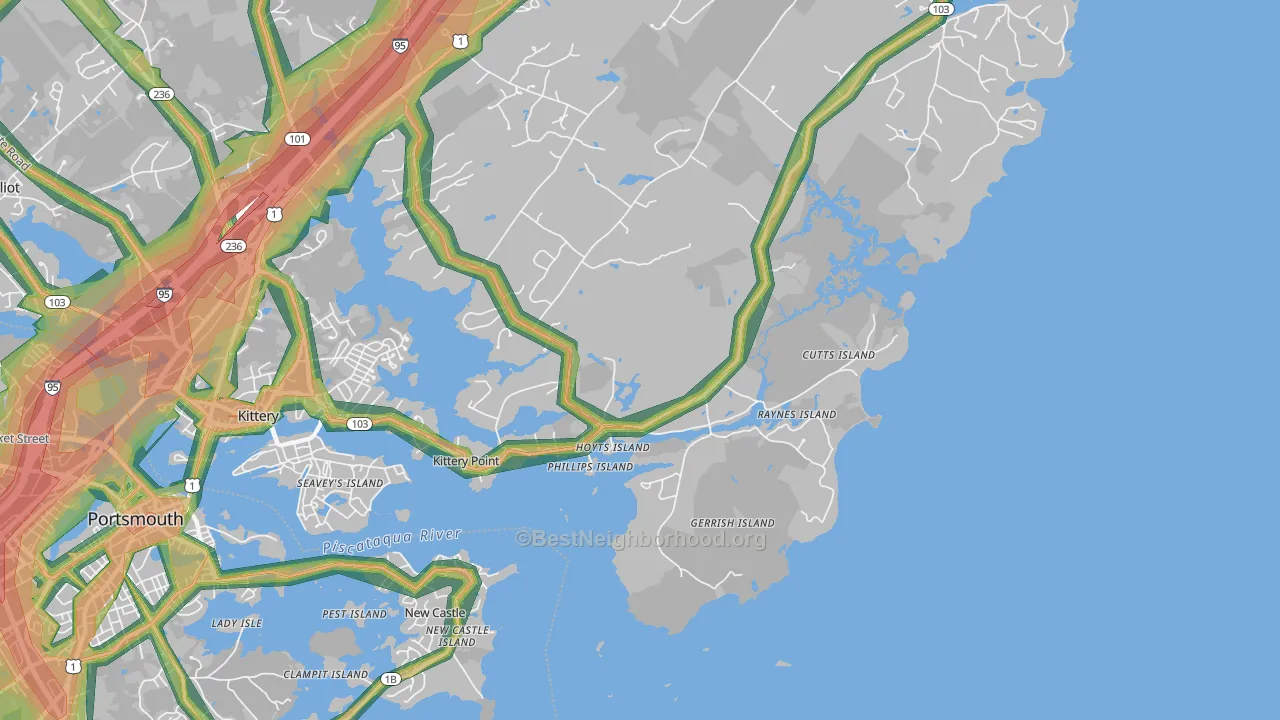 03905, ME Map of Noise Levels in 03905