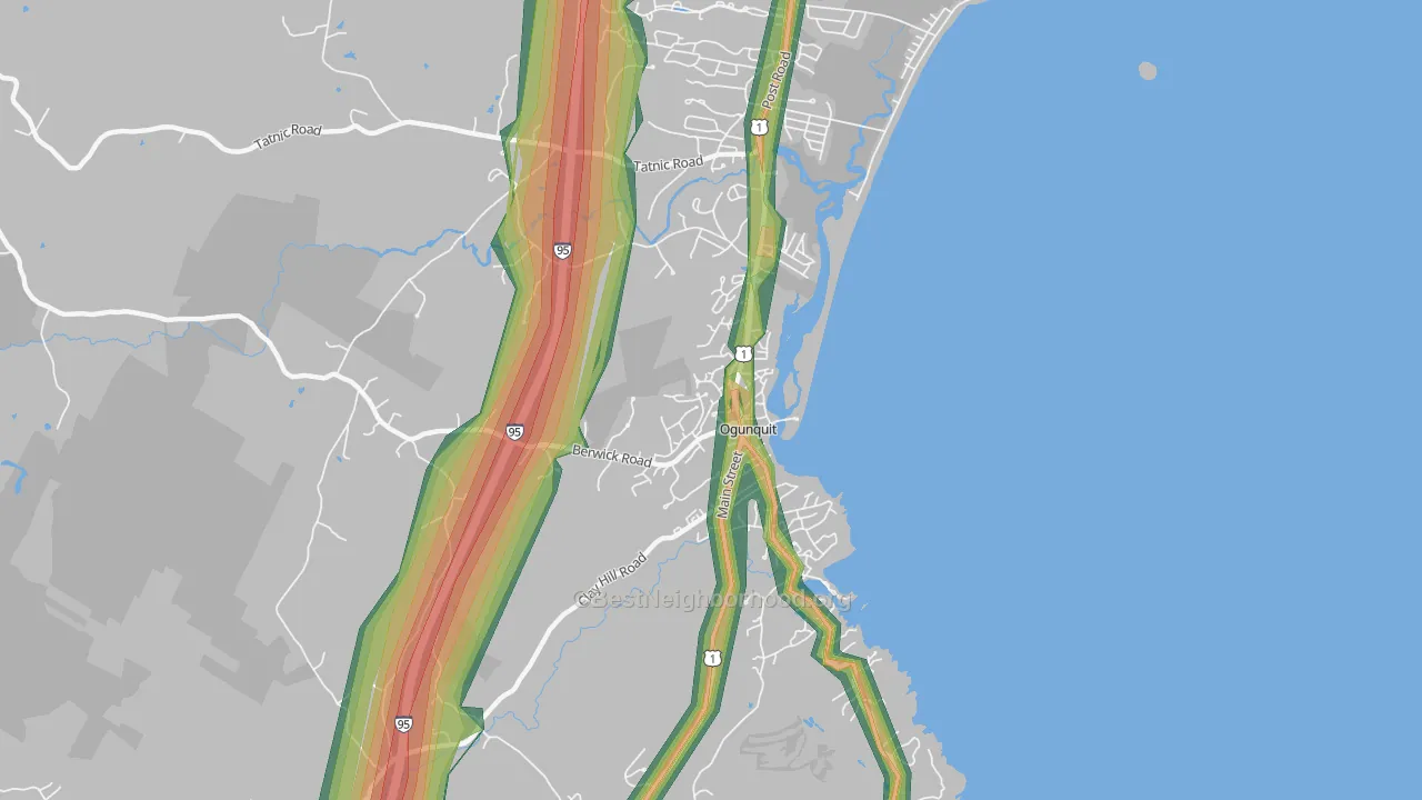 03907, ME Map of Noise Levels in 03907