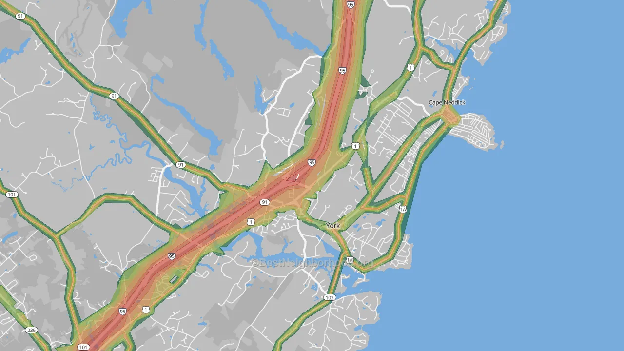 03909, ME Map of Noise Levels in 03909