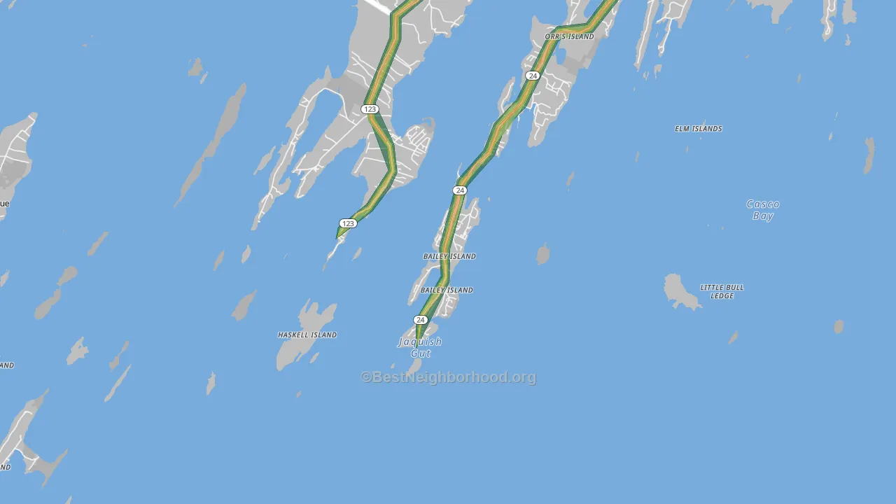 04003, ME Map of Noise Levels in 04003