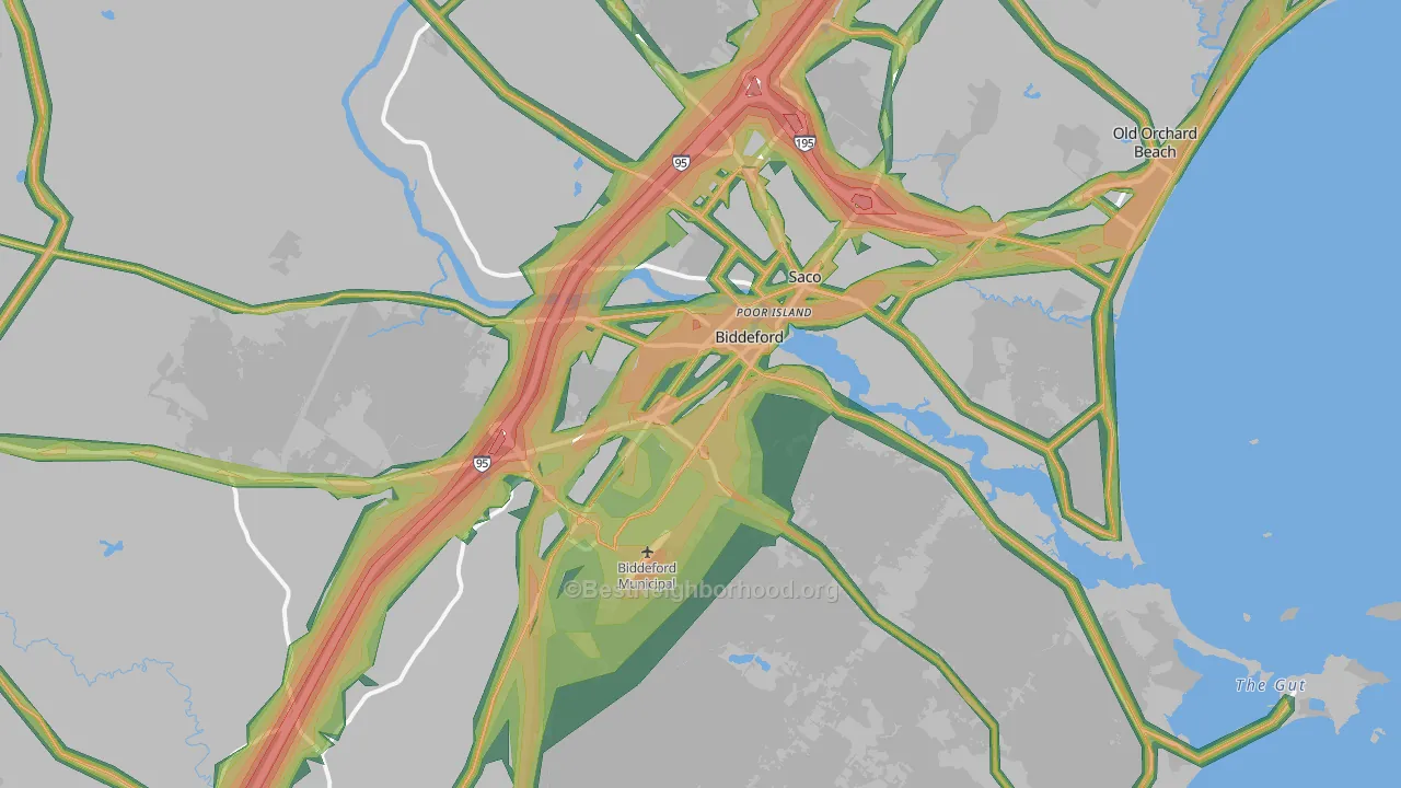 04005, ME Map of Noise Levels in 04005