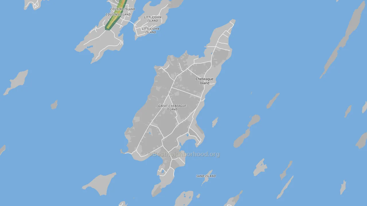 04017, ME Map of Noise Levels in 04017