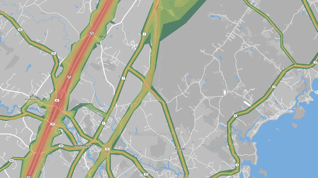 04046, ME Map of Noise Levels in 04046
