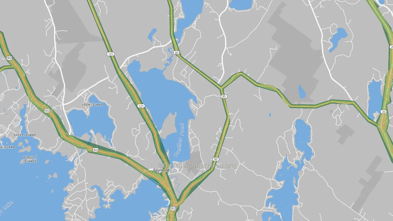 04071, ME Map of Noise Levels in 04071