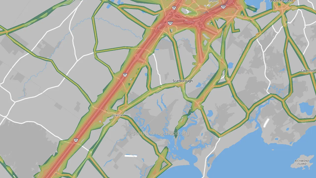 04074, ME Map of Noise Levels in 04074