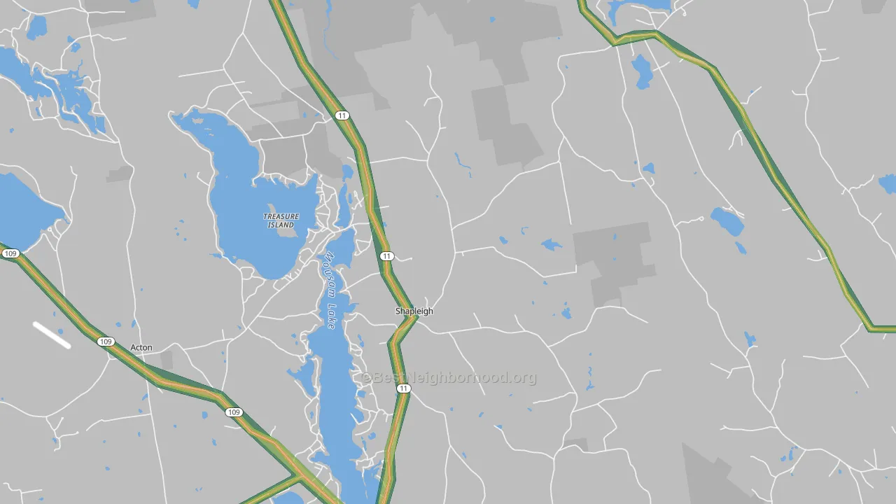 04076, ME Map of Noise Levels in 04076