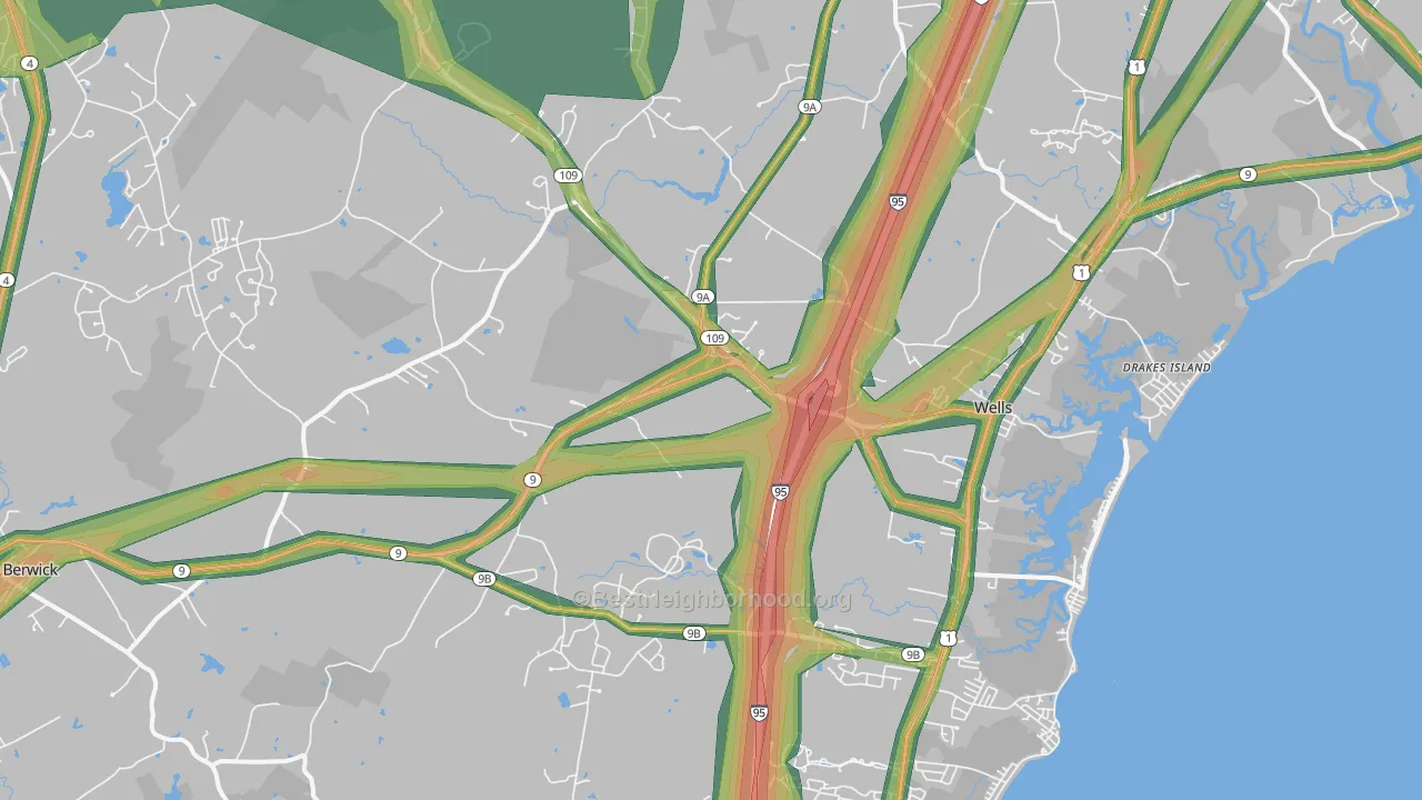 04090, ME Map of Noise Levels in 04090