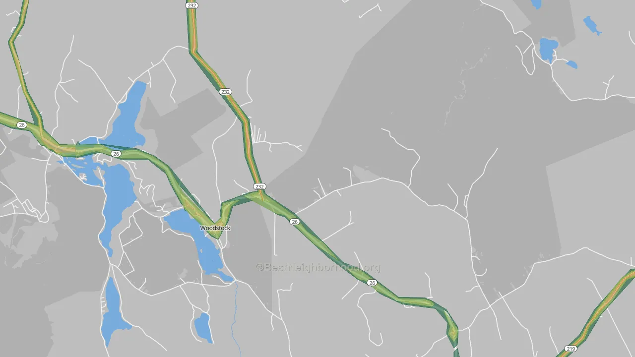 04219, ME Map of Noise Levels in 04219