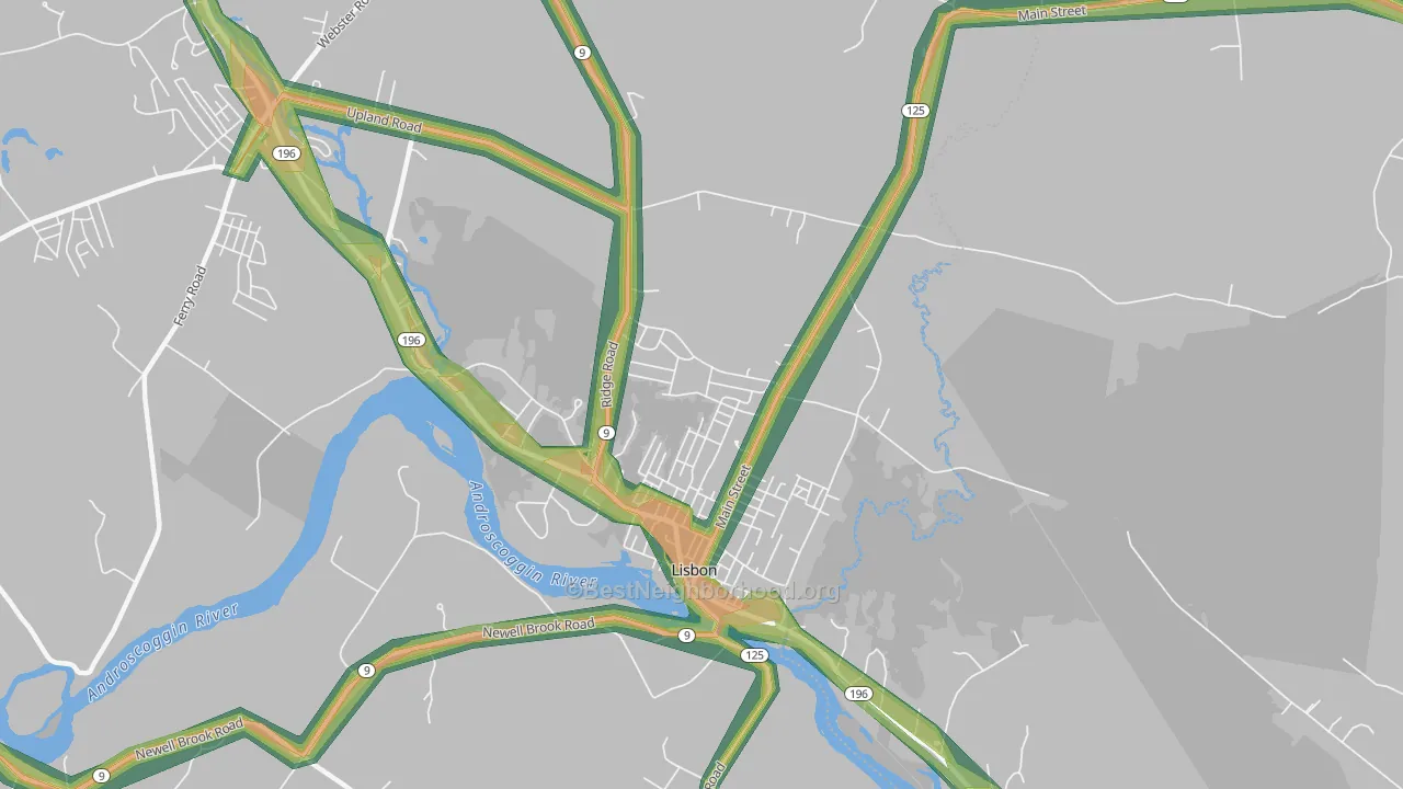 04252, ME Map of Noise Levels in 04252
