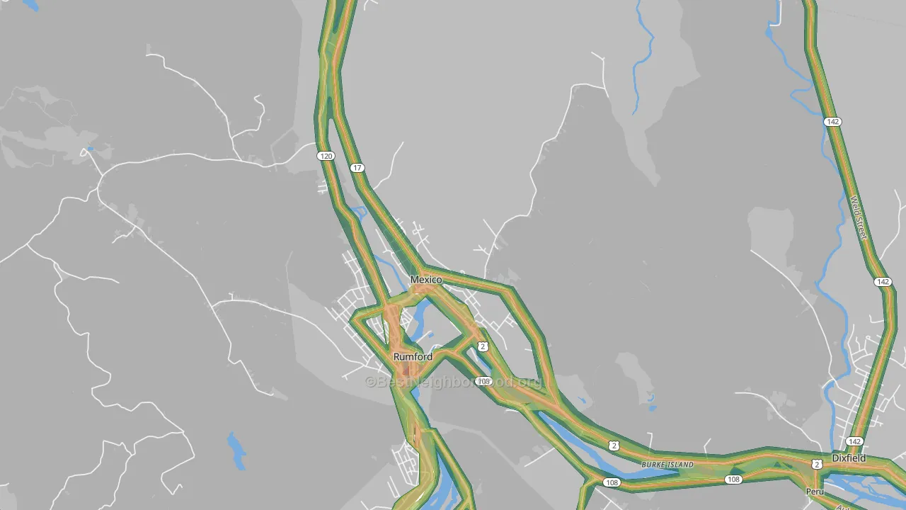 04257, ME Map of Noise Levels in 04257