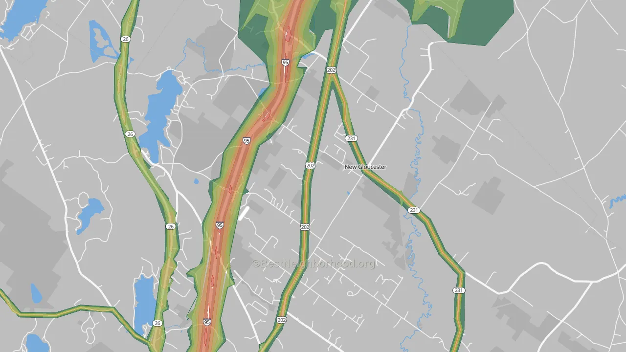 04260, ME Map of Noise Levels in 04260
