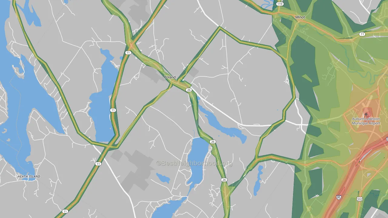 04274, ME Map of Noise Levels in 04274