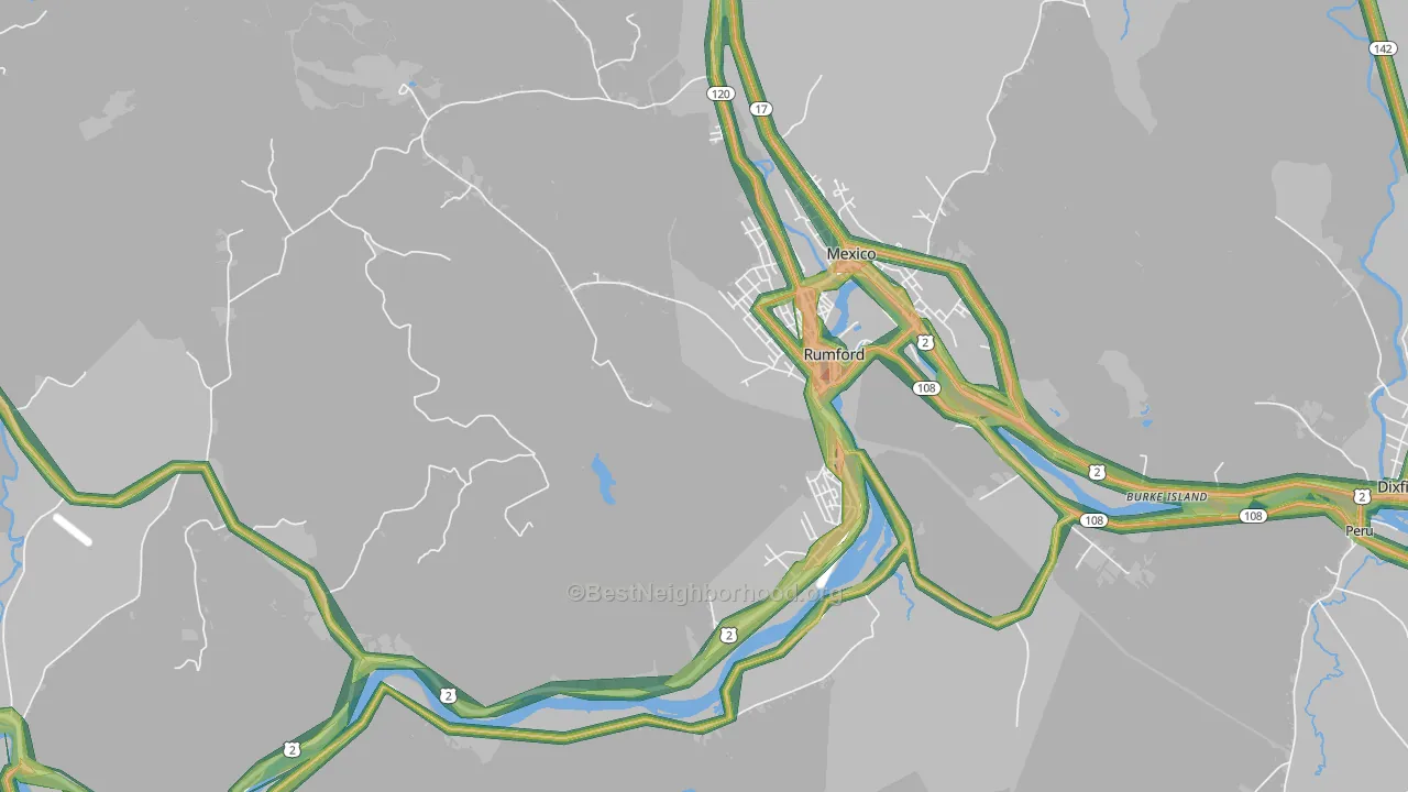 04276, ME Map of Noise Levels in 04276