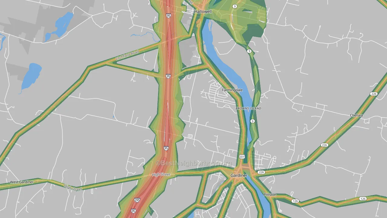 04344, ME Map of Noise Levels in 04344